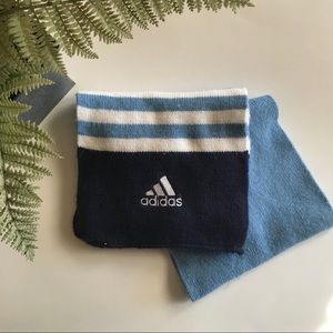 Blue and White Adidas Scarf